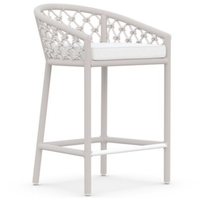 Azzurro Living Amelia Outdoor Counter Stool in White