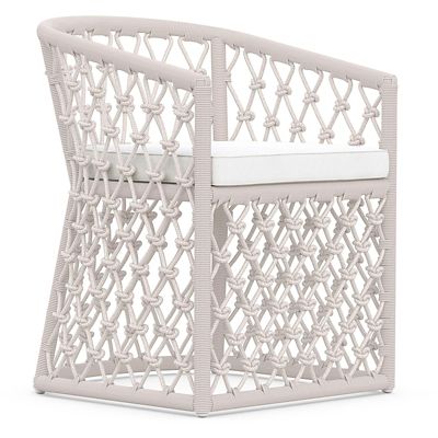 Azzurro Living Amelia Outdoor Dining Chair - Color: White - AME-R06D-CU