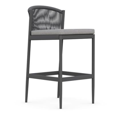Azzurro Living Catalina Outdoor Bar Stool in Black