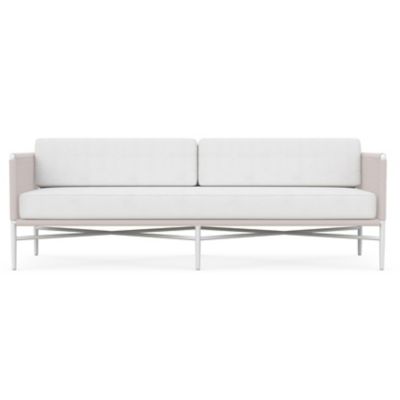 Azzurro Living Corsica Outdoor 3 Seater Sofa - Color: White - COR-R03S3-CU