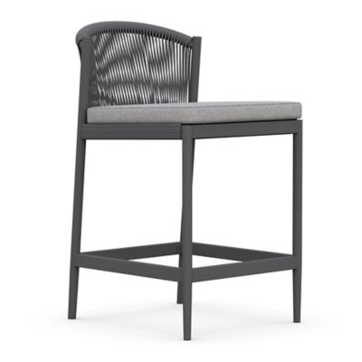 Azzurro Living Catalina Outdoor Counter Stool in Black