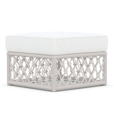 Azzurro Living Amelia Outdoor Ottoman - Color: White - AME-R06OT-CU