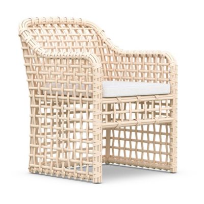 Azzurro Living Kiawah Outdoor Dining Chair - Color: White - KIA-W05D-CU