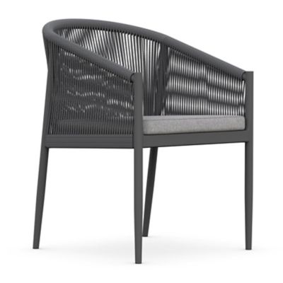 Azzurro Living Catalina Outdoor Armchair - Color: Black - CAT-R07D-CU