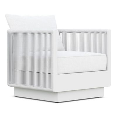 Azzurro Living Porto Outdoor Club Chair - Color: White - POR-R01S1-CU