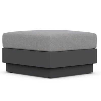 AZR2449541 Azzurro Living Porto Outdoor Ottoman - Color: Blac sku AZR2449541