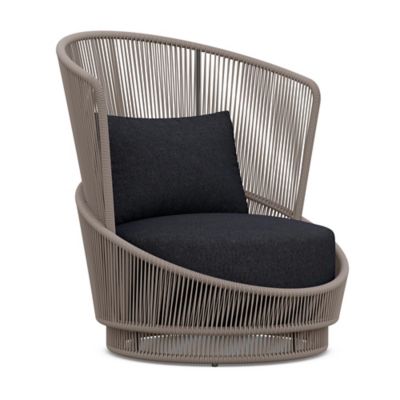 Azzurro Living Palma Outdoor Swivel Club Chair - Color: Grey - PMA-TR17S1S-