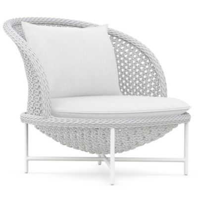 Azzurro Living Montauk Outdoor Club Chair - Color: White - MTK-R01S1-CU
