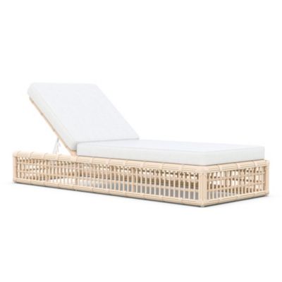 Azzurro Living Paloma Outdoor Chaise Lounge in Brown