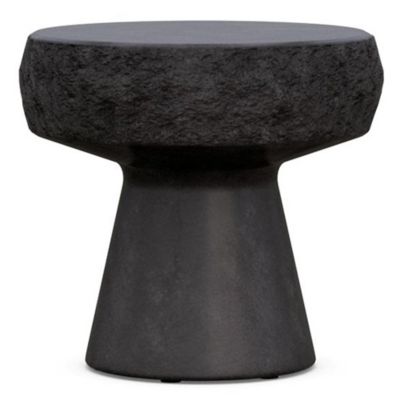 Azzurro Living Pensacola Outdoor Side Table in Black