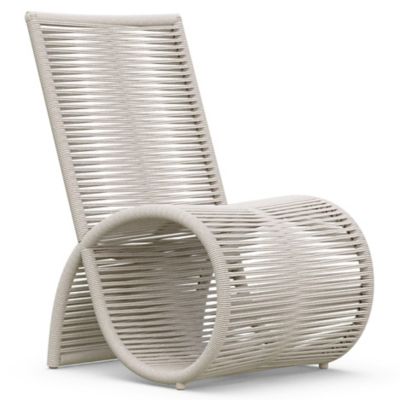 Azzurro Living Wave Outdoor Dining Chair, Set of 2 in Beige