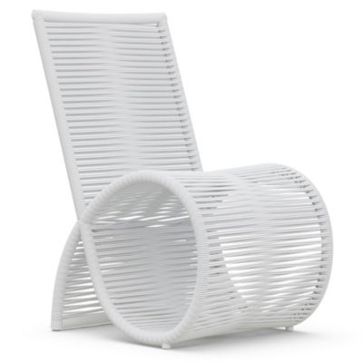 Azzurro Living Wave Outdoor Dining Chair, Set of 2 in White