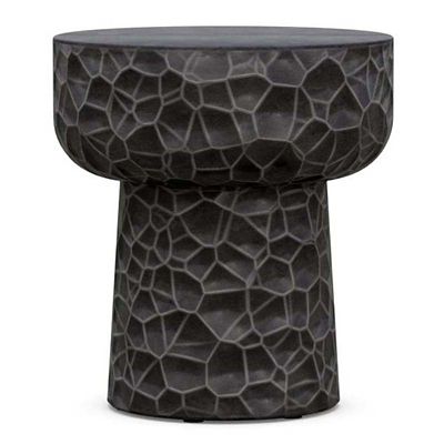 Azzurro Living Panama Outdoor Side Table in Black