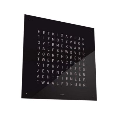 QLOCKTWO EARTH 45 TIMECHECK Front Cover - Color: Silver - FCENBLPC