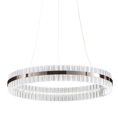 Baroncelli Saturno LED Chandelier - Color: Silver - Size: Medium - SATURNO 