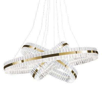 BAR2225257 Baroncelli Saturno LED 3-Tier Chandelier - Color:  sku BAR2225257