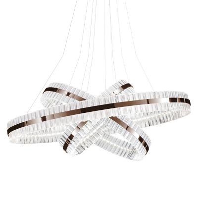 BAR2225259 Baroncelli Saturno LED 3-Tier Chandelier - Color:  sku BAR2225259