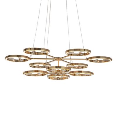 Baroncelli Arlo 2-Tier LED Chandelier - Color: Gold - Size: 10 light - ARLO