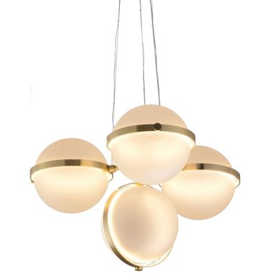 Baroncelli Polaris TX31\TX641 LED Chandelier - Color: White - POLARIS X31 P