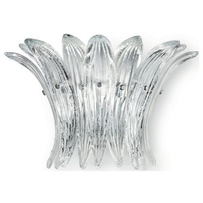 Barovier & Toso Palmette Wall Sconce - Color: Clear - Size: 1 light - 7385/