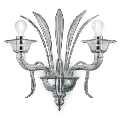 BAT2418239 Barovier & Toso Odile Wall Sconce - Color: Grey -  sku BAT2418239