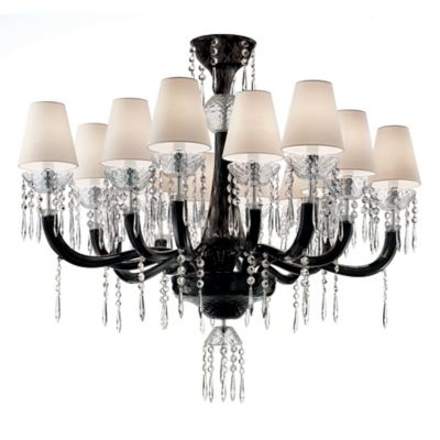 Barovier & Toso President Chandelier - Color: Black - Size: 14 light - 5695