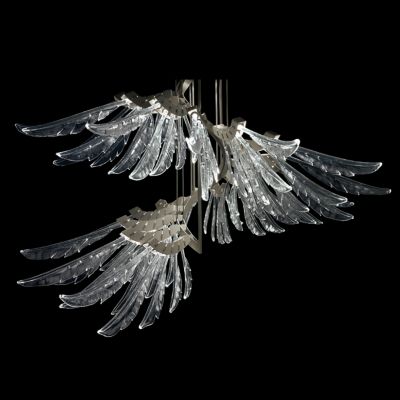 BAT2540626 Barovier & Toso Angel LED Chandelier - Color: Clea sku BAT2540626