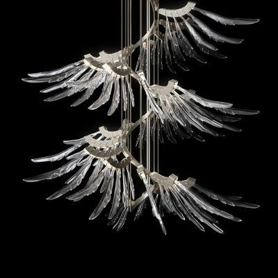 Barovier & Toso Angel LED Chandelier - Color: Clear - Size: Large - 7249/CC