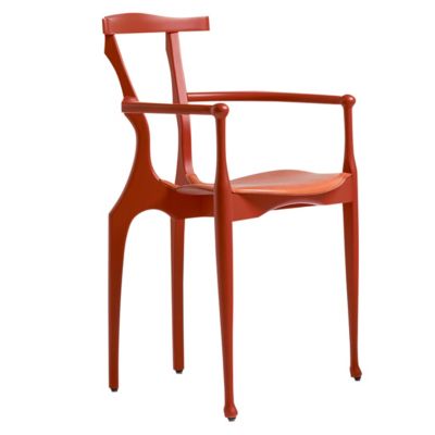 BD Barcelona Gaulino Dining Armchair with Leather Seat - Color: Red - GAUFR