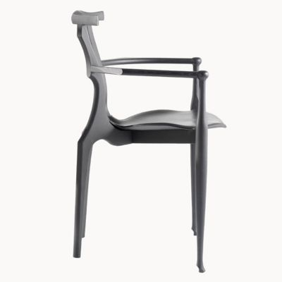 BD Barcelona Gaulino Dining Armchair with Leather Seat - Color: Black - GAU