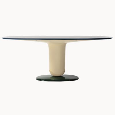 BD Barcelona Explorer Oval Dining Table 5A - Color: Cream - EXP05ACOL05