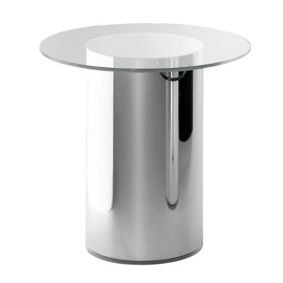 BD Barcelona 2001 Side Table - Color: Silver - Size: Medium Height/Small Ta