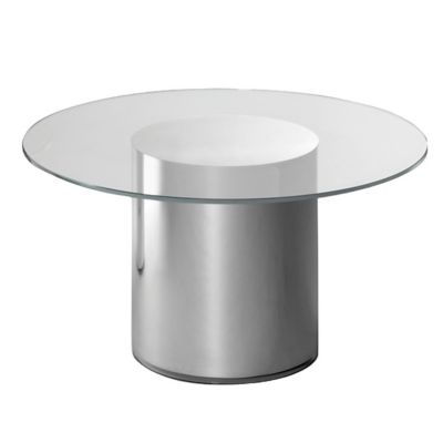 BD Barcelona 2001 Side Table - Color: Silver - Size: Small Height/Medium Ta