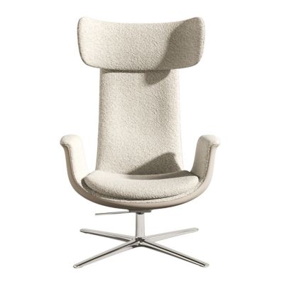 BD Barcelona Odyssey Leather Upholstered Lounge/Office Chair with Headrest 