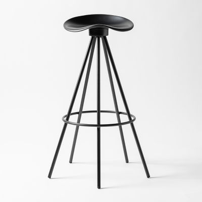 BD Barcelona Jamaica Swivel Stool - Color: Black - JAMTABNEGBAR