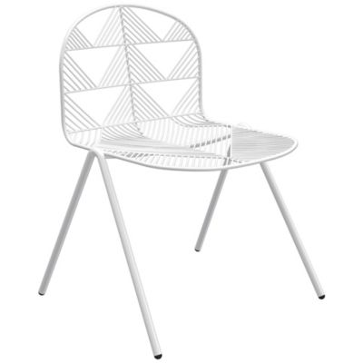 BDG675105 Bend Goods Betty Stacking Chair - Color: White - B sku BDG675105