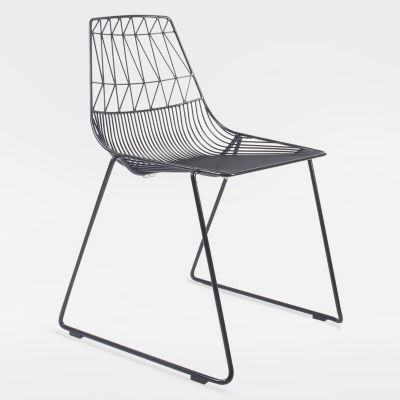 Bend Goods Lucy Indoor/Outdoor Stacking Chair - Color: Black - STACKLUCYBLK