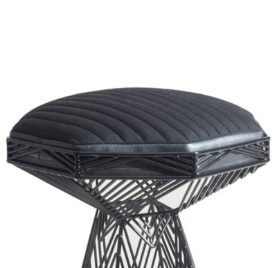 Bend Goods Switch Outdoor Table/Stool - Reversible Seatpad - Color: Black -