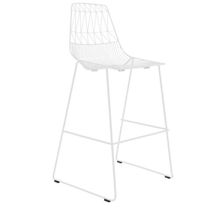 Bend Goods Lucy Stackable Indoor/Outdoor Bar Stool - Color: White - STACKCO