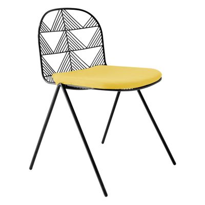 Bend Goods Sunbrella Betty Outdoor Seat Pad - Color: Yellow - BETTYPADSUNYL