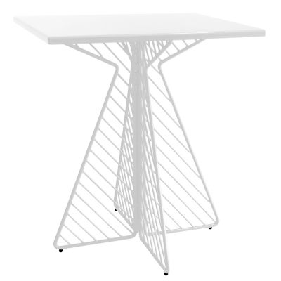 BDG2489579 Bend Goods Café Square Bistro Table - Color: Whit sku BDG2489579