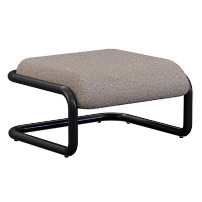 Bend Goods Tube Upholstered Ottoman - Color: Grey - TUBEOTTOGRBCLEBLK