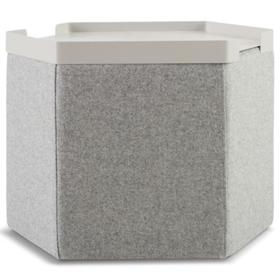 Blu Dot Hecks Ottoman Tray - Color: Grey - HK1-OTTRAY-PT