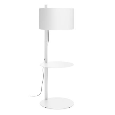 Blu Dot Note Floor Lamp Lamp With Table - Color: White - Size: Large - NT1-