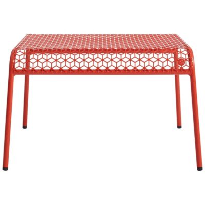 BDT669605 Blu Dot Hot Mesh Ottoman - Color: Red - HM1-OTTOMN sku BDT669605