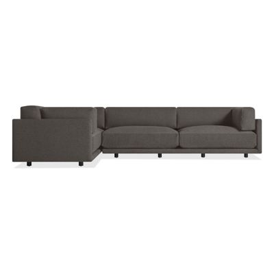 BDT2463623 Blu Dot Sunday L Sectional Sofa - Color: Black - S sku BDT2463623