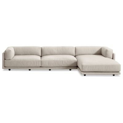 Blu Dot Sunday Sofa with Chaise - Color: Beige - SN1-LSECRC-LN