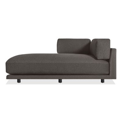 Blu Dot Sunday Sofa with Chaise - Color: Black - SN1-LFCHSE-CH