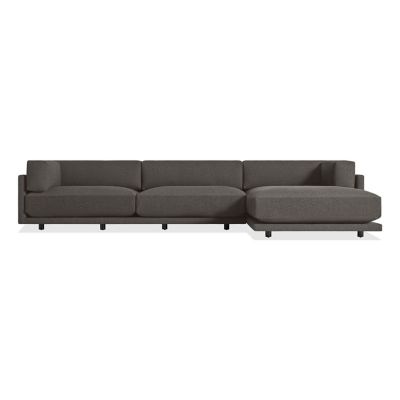 BDT2463712 Blu Dot Sunday Sofa with Chaise - Color: Black - S sku BDT2463712