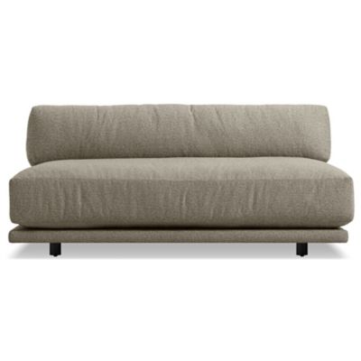 Blu Dot Sunday Armless Sofa - Color: Grey - SN1-SFNARM-BK